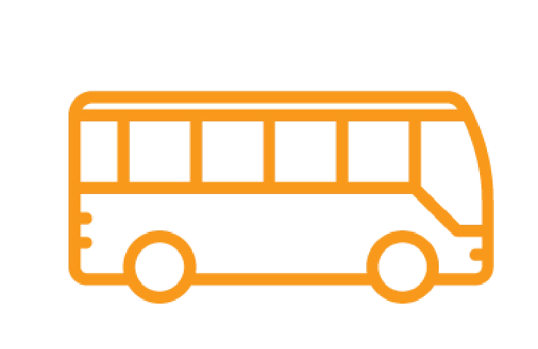 ikona pomarańczowy autobus